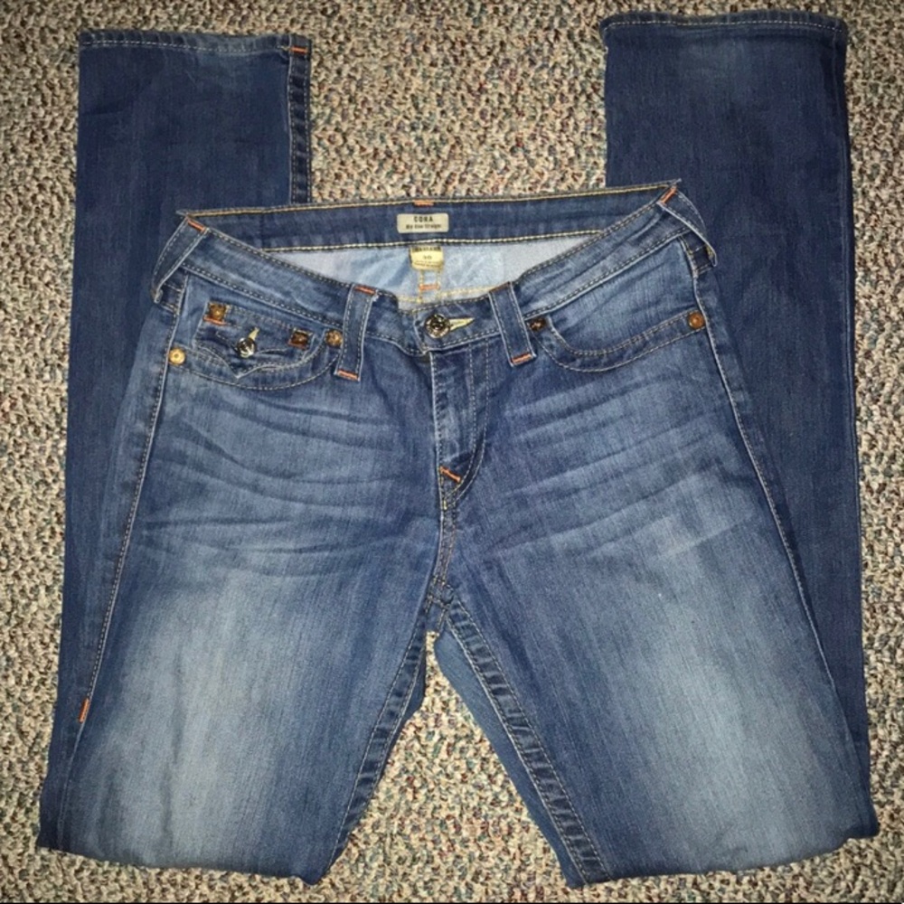 MUST GO! True Religion Cora Straight Leg Jeans👖